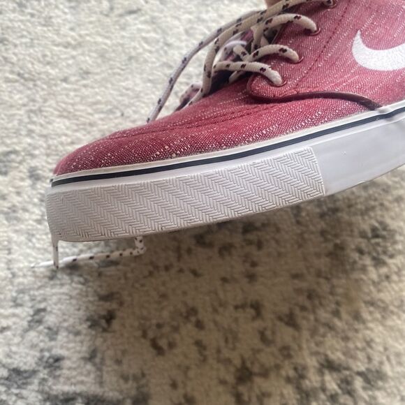 Nike Zoom mens Stefan Janoski Red 2014 Size 8.5 mens 10 in womens in EUC Nike SB - Picture 5 of 9